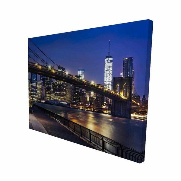 Fondo 16 x 20 in. City At Night-Print on Canvas FO2790813